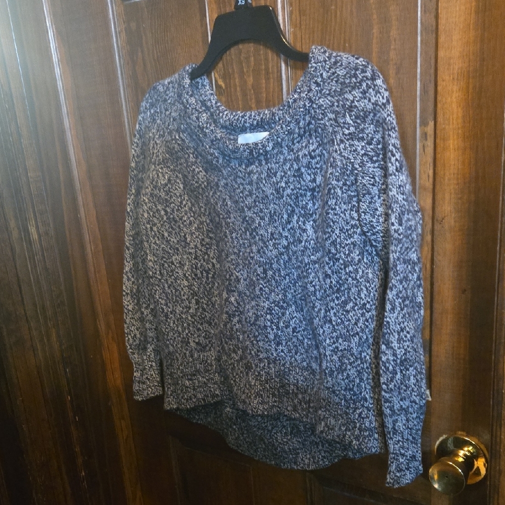 Acne Black and White Crew Neck Sweater